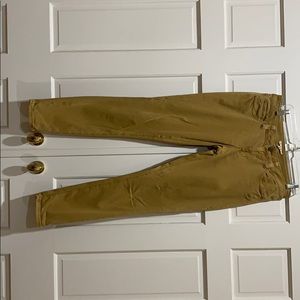 Mustard colored jean.